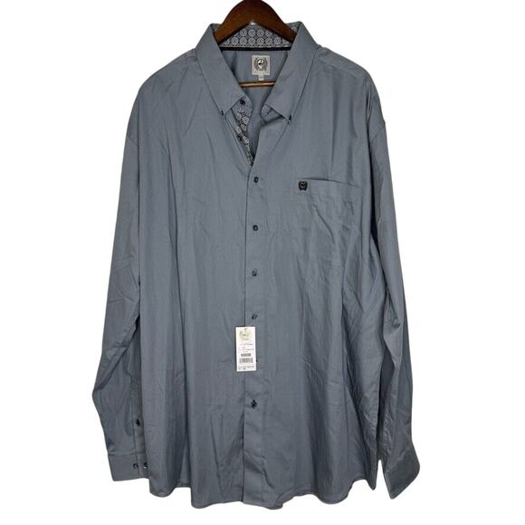 Cinch XXL Gray Western Shirt Long Sleeve Button Down Cowboy Ranch NEW - Picture 1 of 7